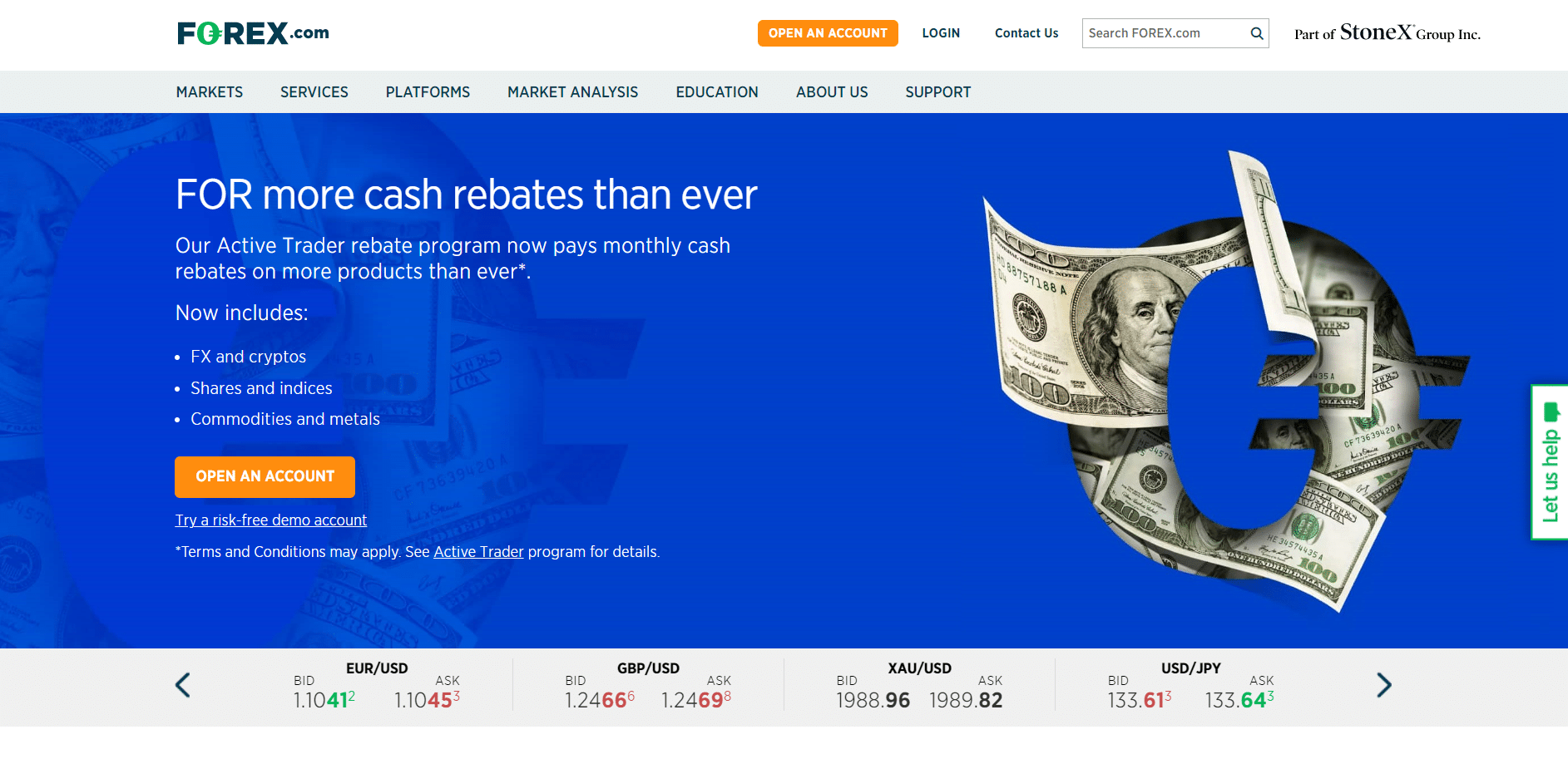 موقع شركة forex.com